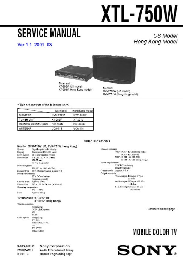 XTL-750W Ver.1.1
